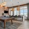 Spacious, well-lit gameroom with billiards